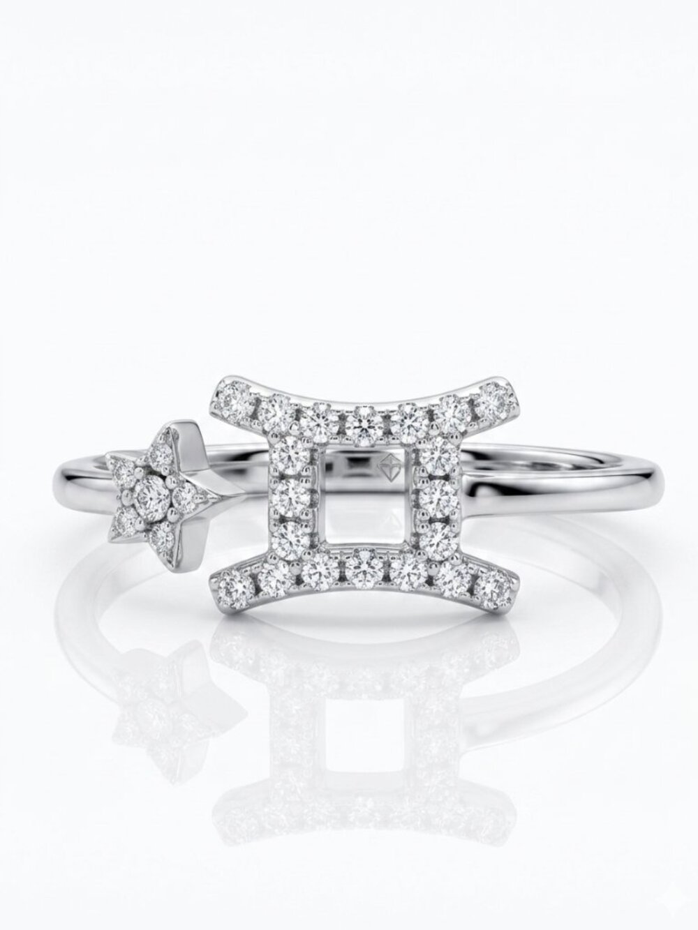 Gemini Zodiac Ring - 925 Sterling Silver Gemini SZN